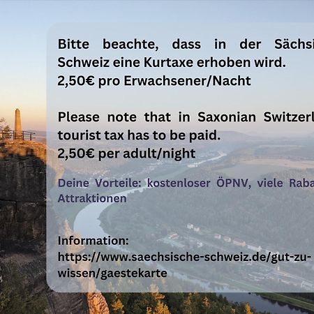 Uo3 - Urlaubsmagie- Urlaubsoase Mitten In Sebnitz Exteriör bild